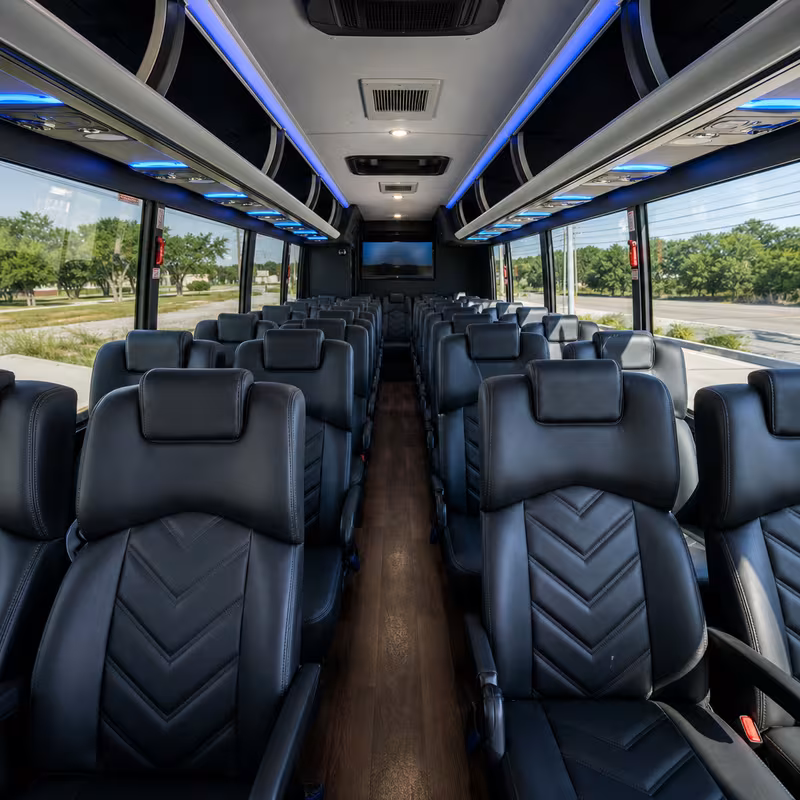 15-35 Passenger Minibus Interior