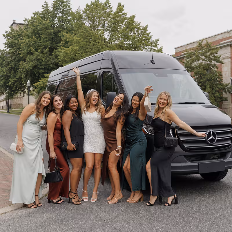 Union Bachelor & Bachelorette Transportation fleet vehicle