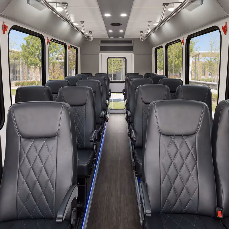 15-35 Passenger Minibus Interior
