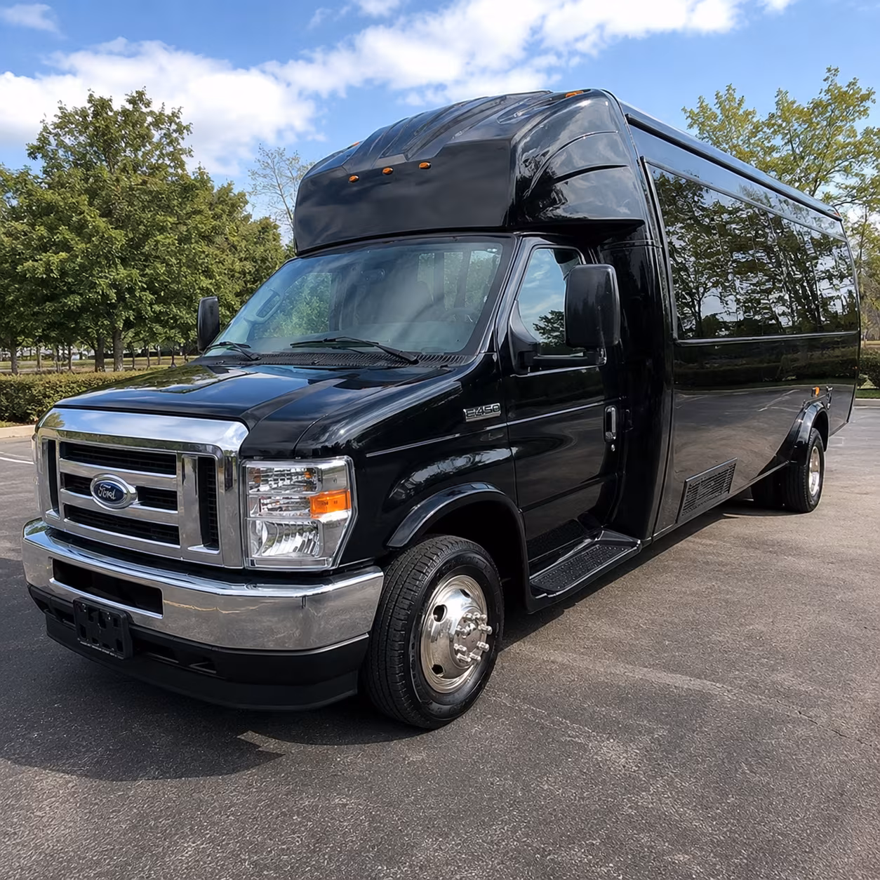 Union Birthday, Sweet 16, & Quinceañera Transportation party bus exterior