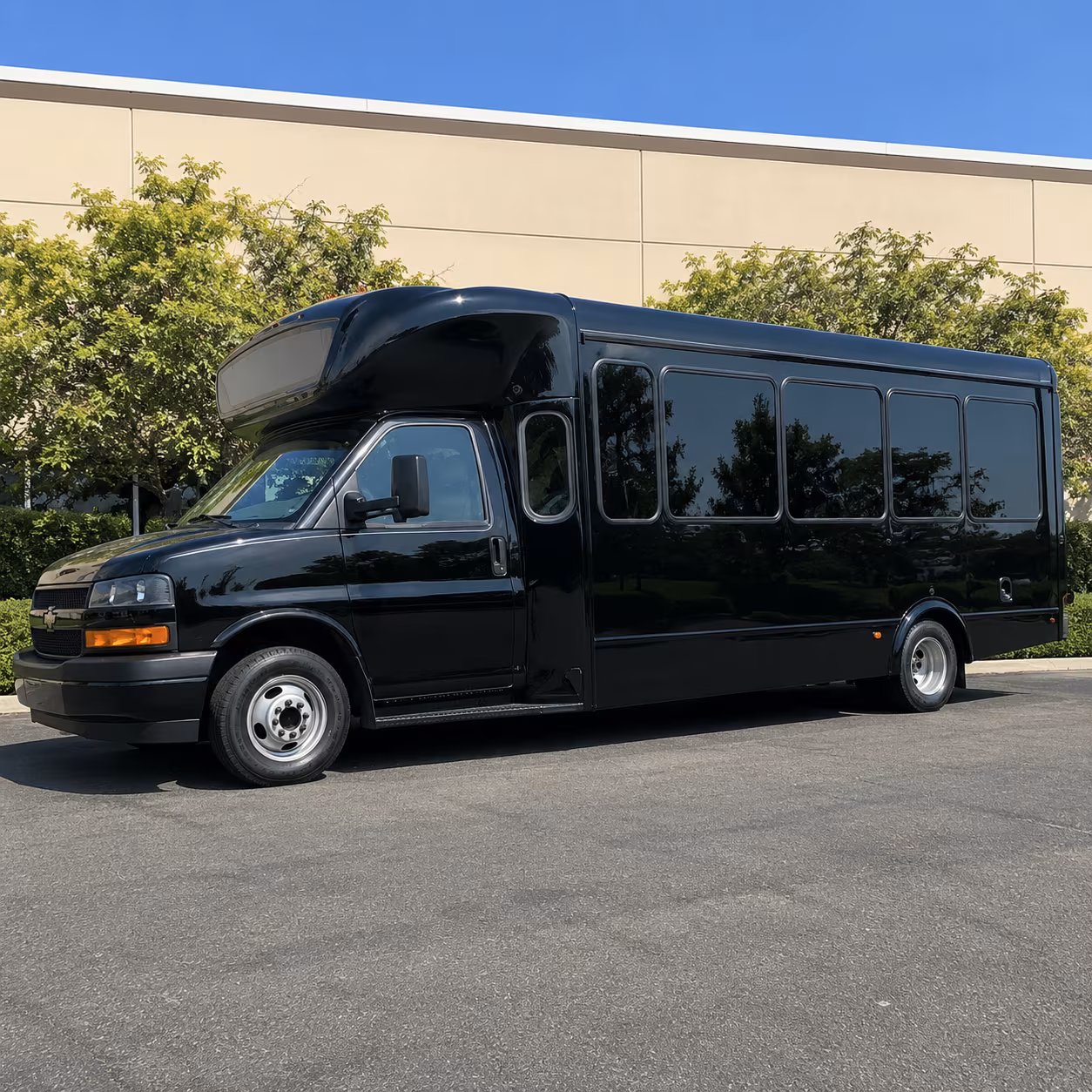 Union Birthday, Sweet 16, & Quinceañera Transportation party bus exterior
