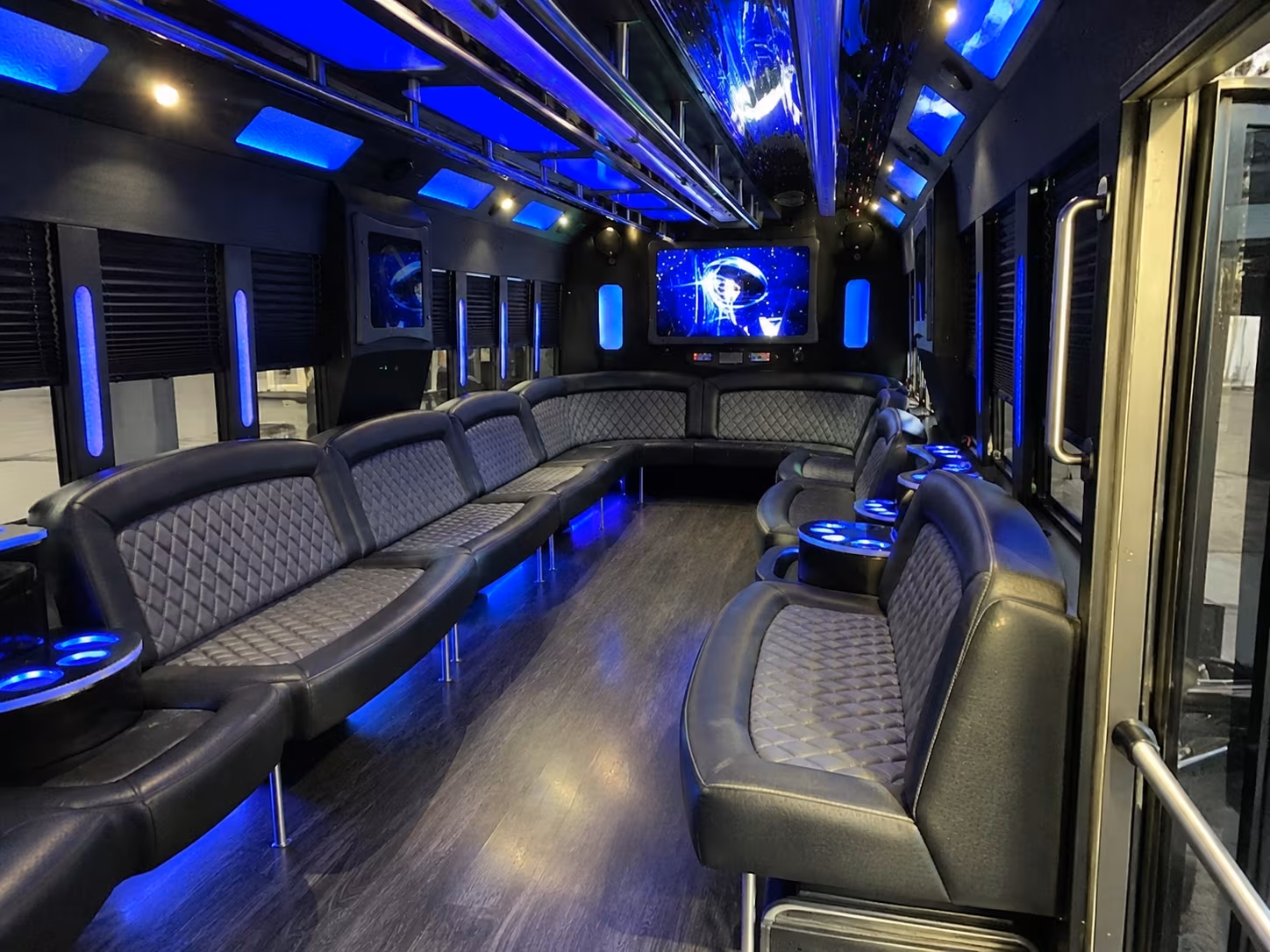 Union Private Event Transportation party bus interior