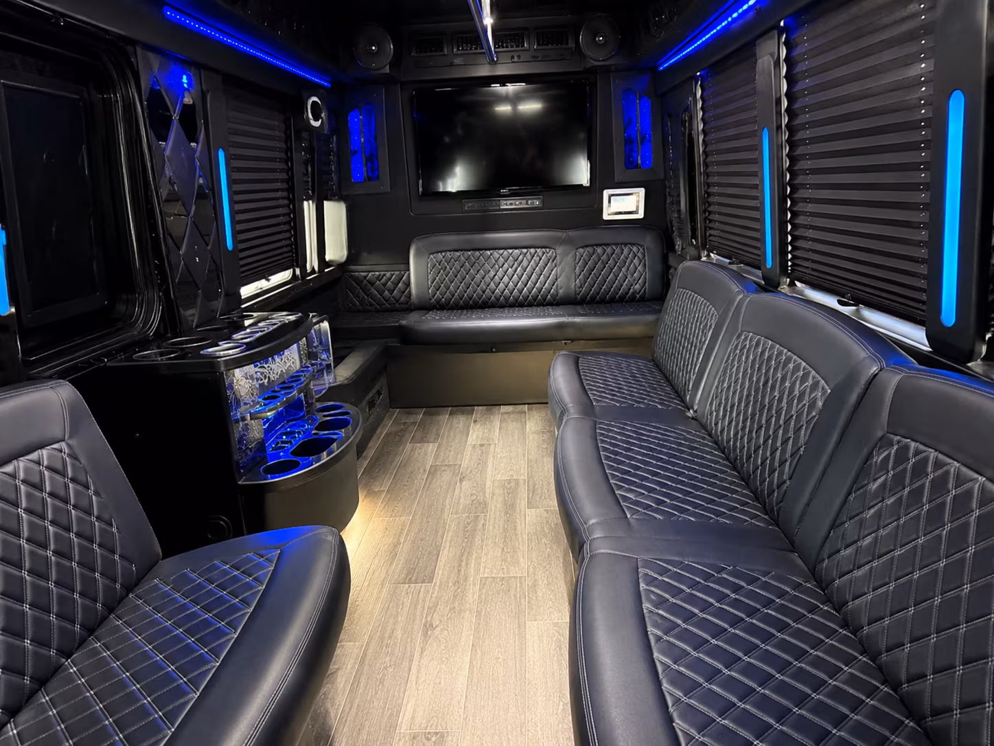 Union Prom & Homecoming Transportation party bus interior