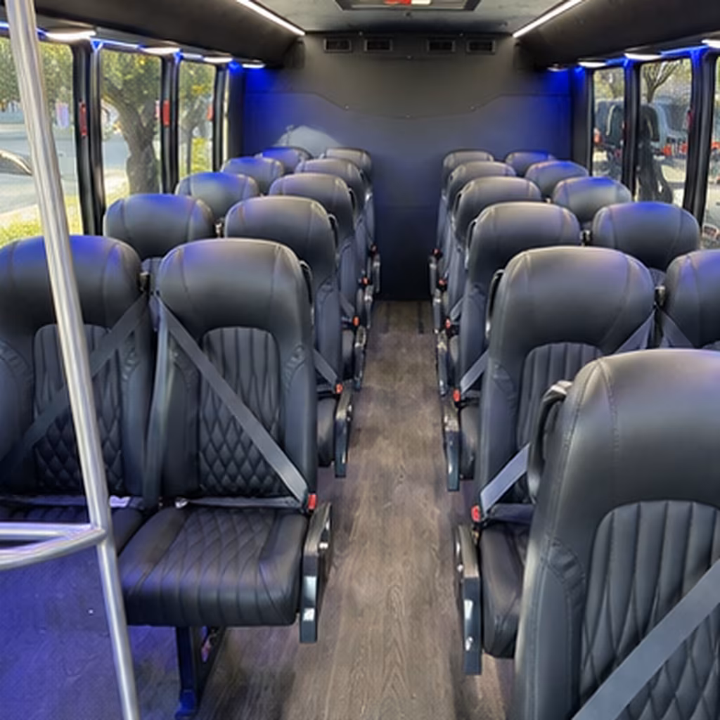 Union School Event Transportation party bus interior