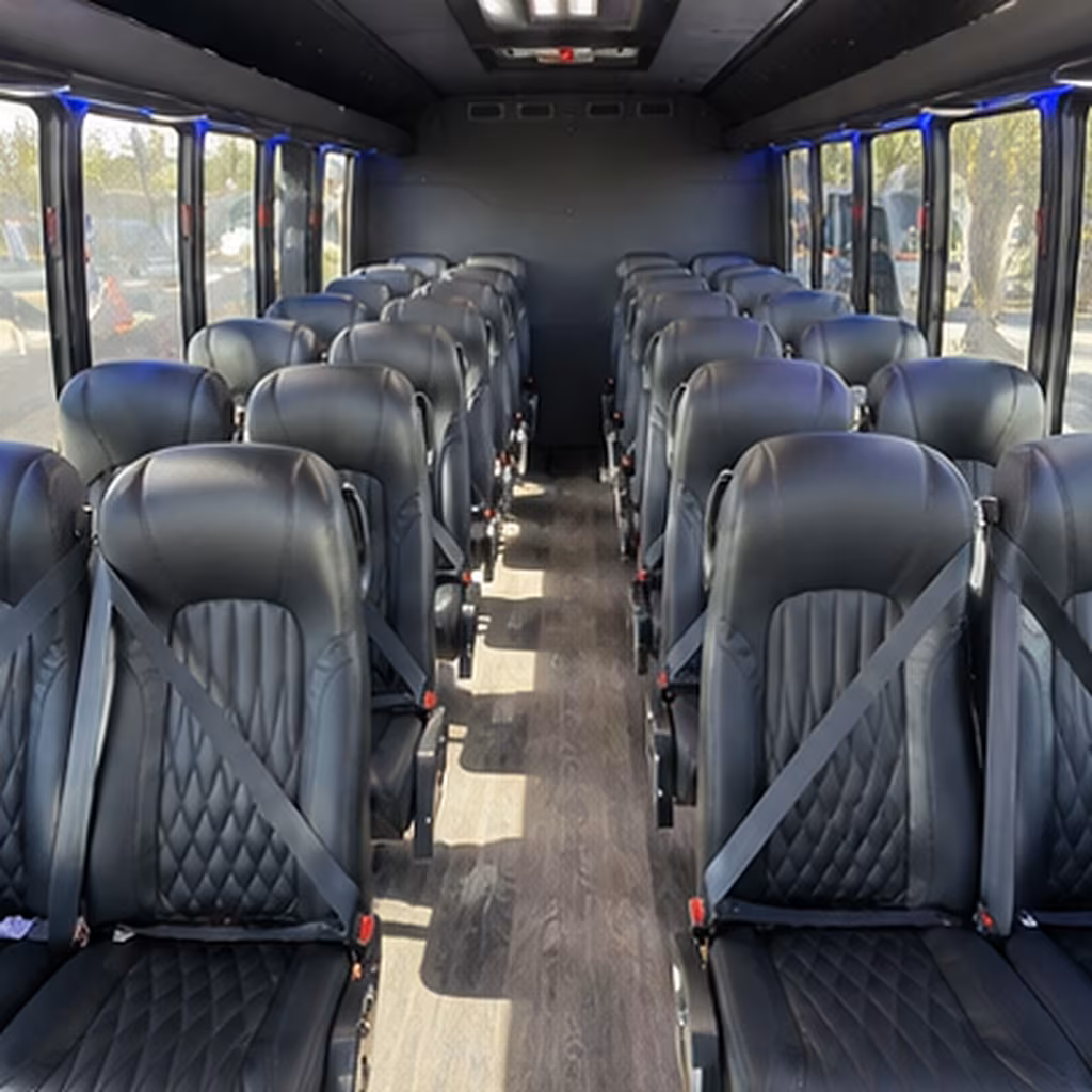 Union School Event Transportation party bus interior