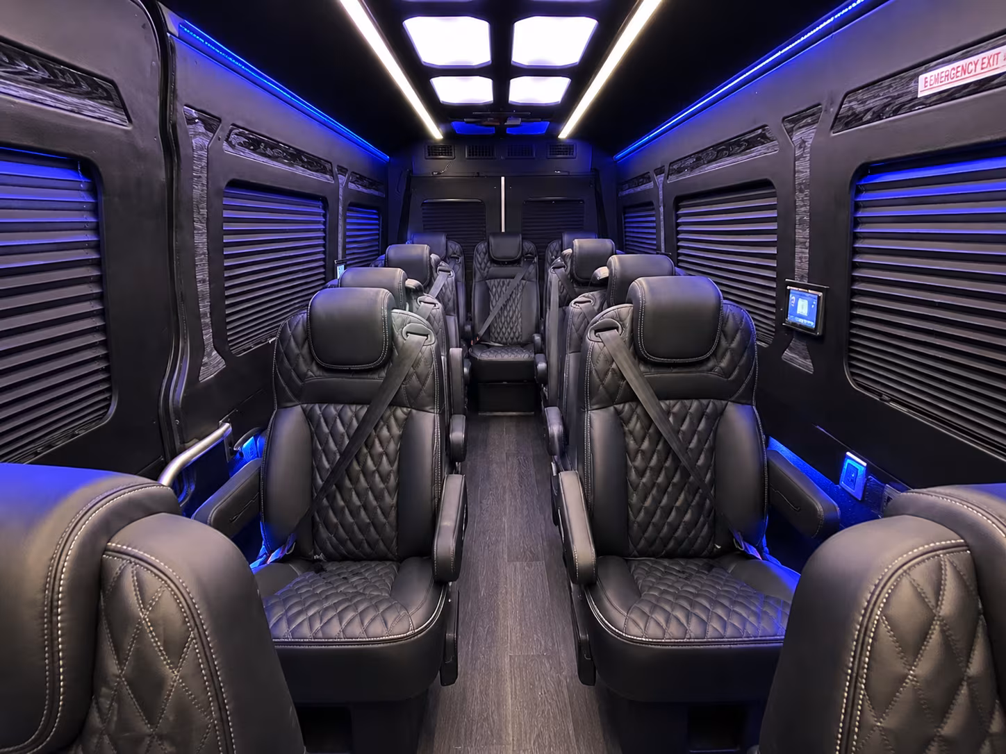 Union School Event Transportation party bus interior