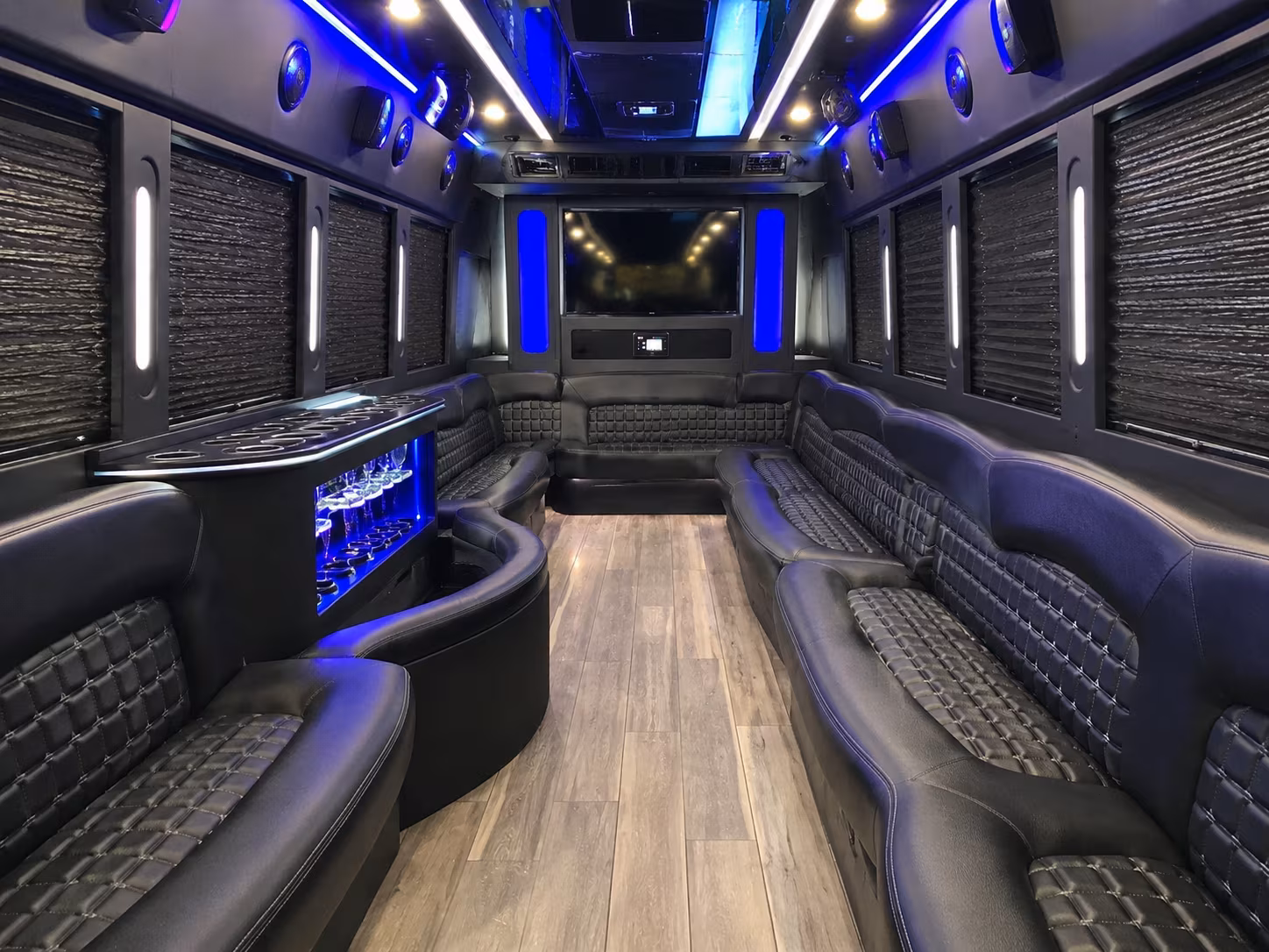 Union Wedding Transportation party bus exterior