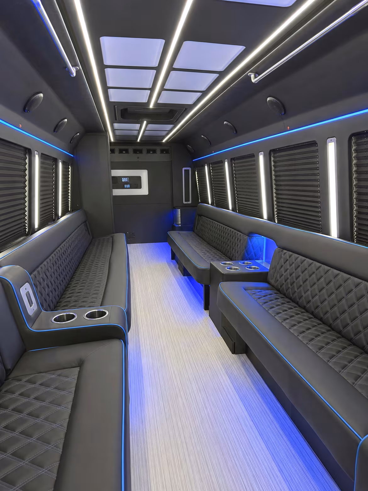 Union Wedding Transportation party bus interior