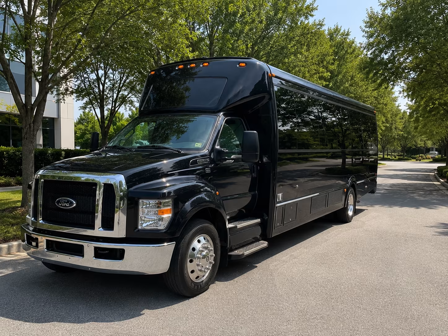Union Wedding Transportation party bus exterior