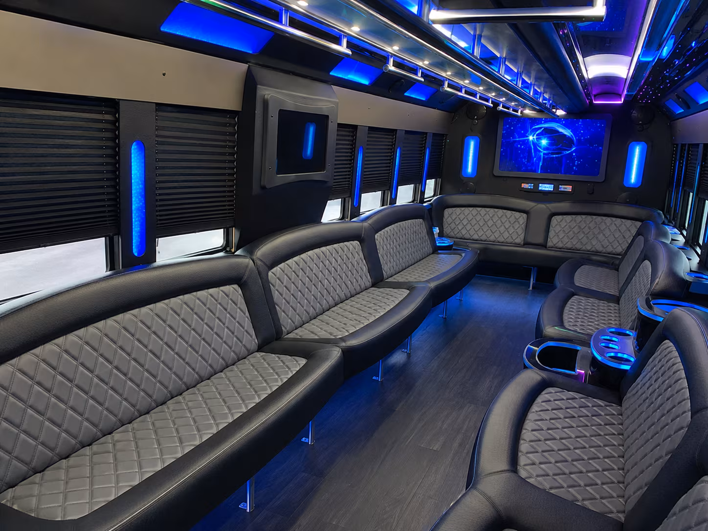 Union Wedding Transportation party bus exterior
